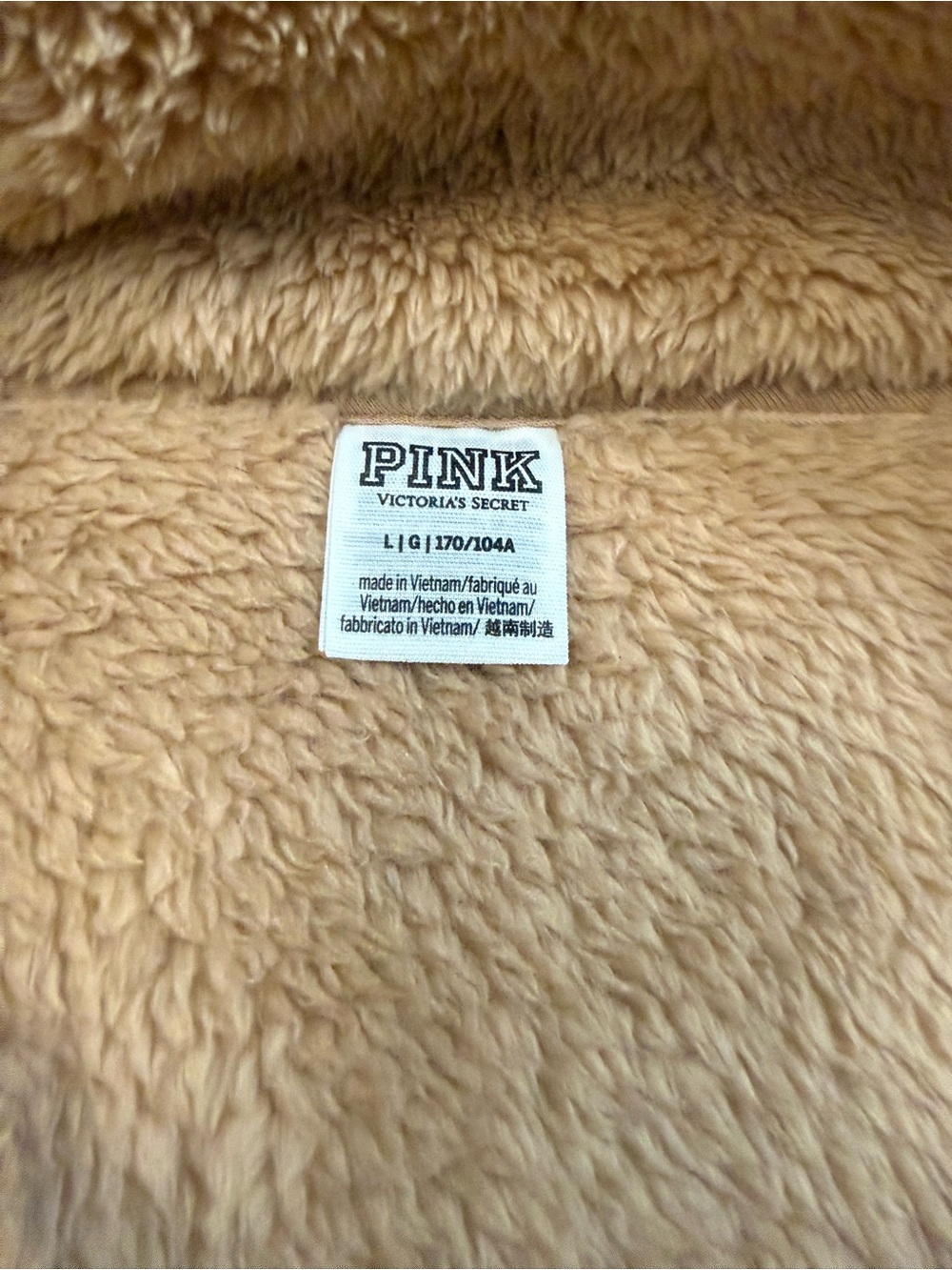 PINK Victoria’s Secret Half-Zip Oversized Sherpa Pullover NWOT - Picture 5 of 8